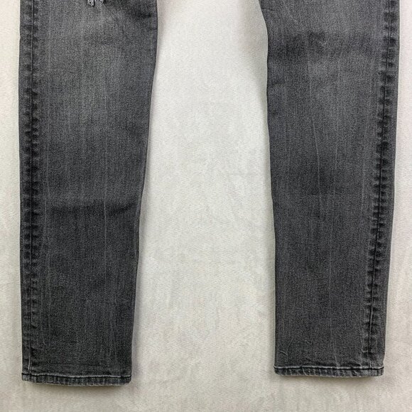 AllSaints Mens Pants 30x32 Gray Rex Slim Fit Soft Stretch Denim Jeans Distressed - Picture 3 of 11